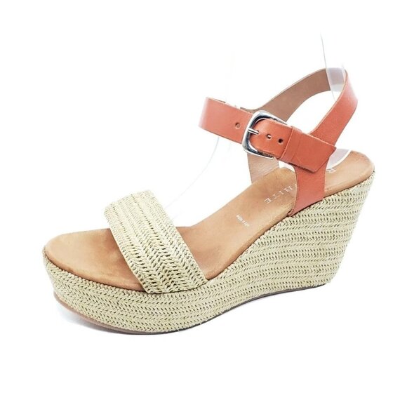 Ron White Shelly Womens Raffia Wedge Sandals Leather Ankle Strap EU 40 US 9.5-10 - Picture 11 of 11